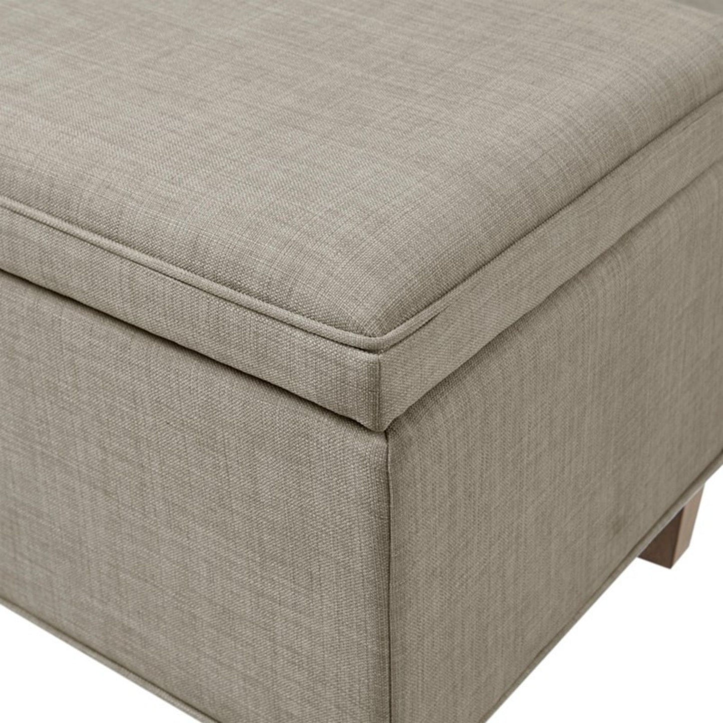 Caymus - Rectangular Soft Close Storage Bench - Light Gray - The Sleep Loft - Online Mattress Showroom NYC