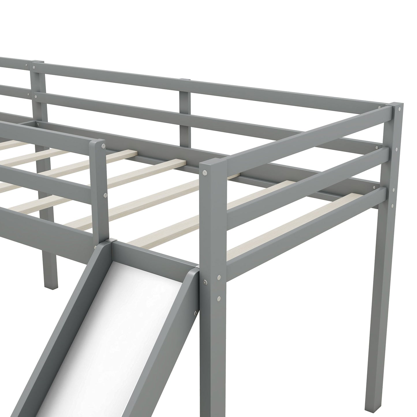 L Shaped Loft Bed With Ladder And Slide - The Sleep Loft - Online Mattress Showroom NYC
