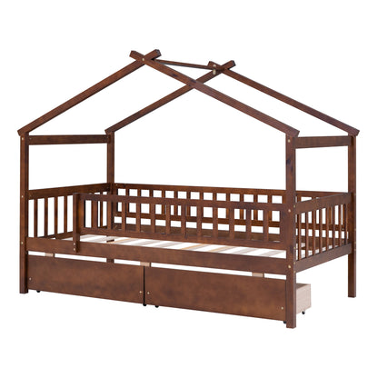 House Bed With 2 Drawers - The Sleep Loft - Online Mattress Showroom NYC