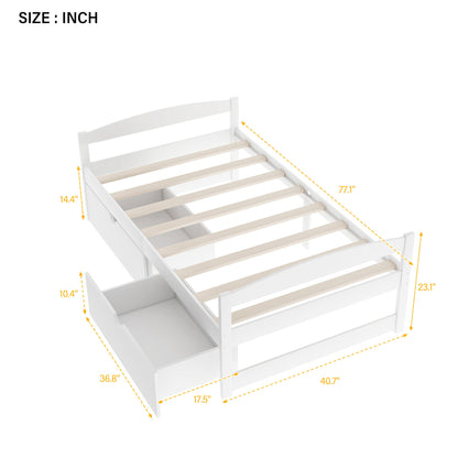 Platform Bed With 2 Drawers - The Sleep Loft - Online Mattress Showroom NYC