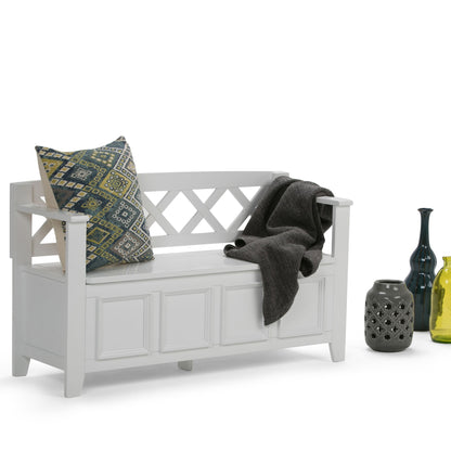 Amherst - Handcrafted Entryway Storage Bench - The Sleep Loft - Online Mattress Showroom NYC