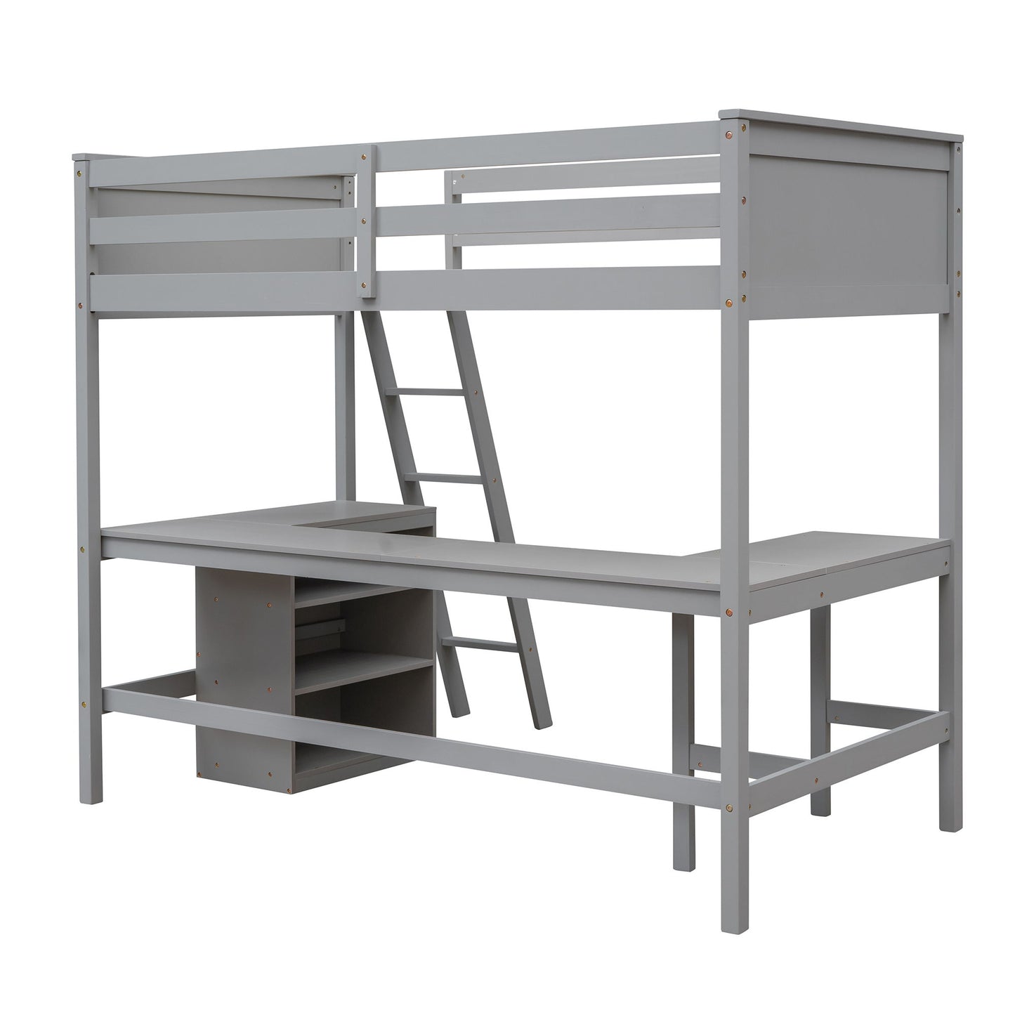 Loft Bed With Shelves With Desk - The Sleep Loft - Online Mattress Showroom NYC