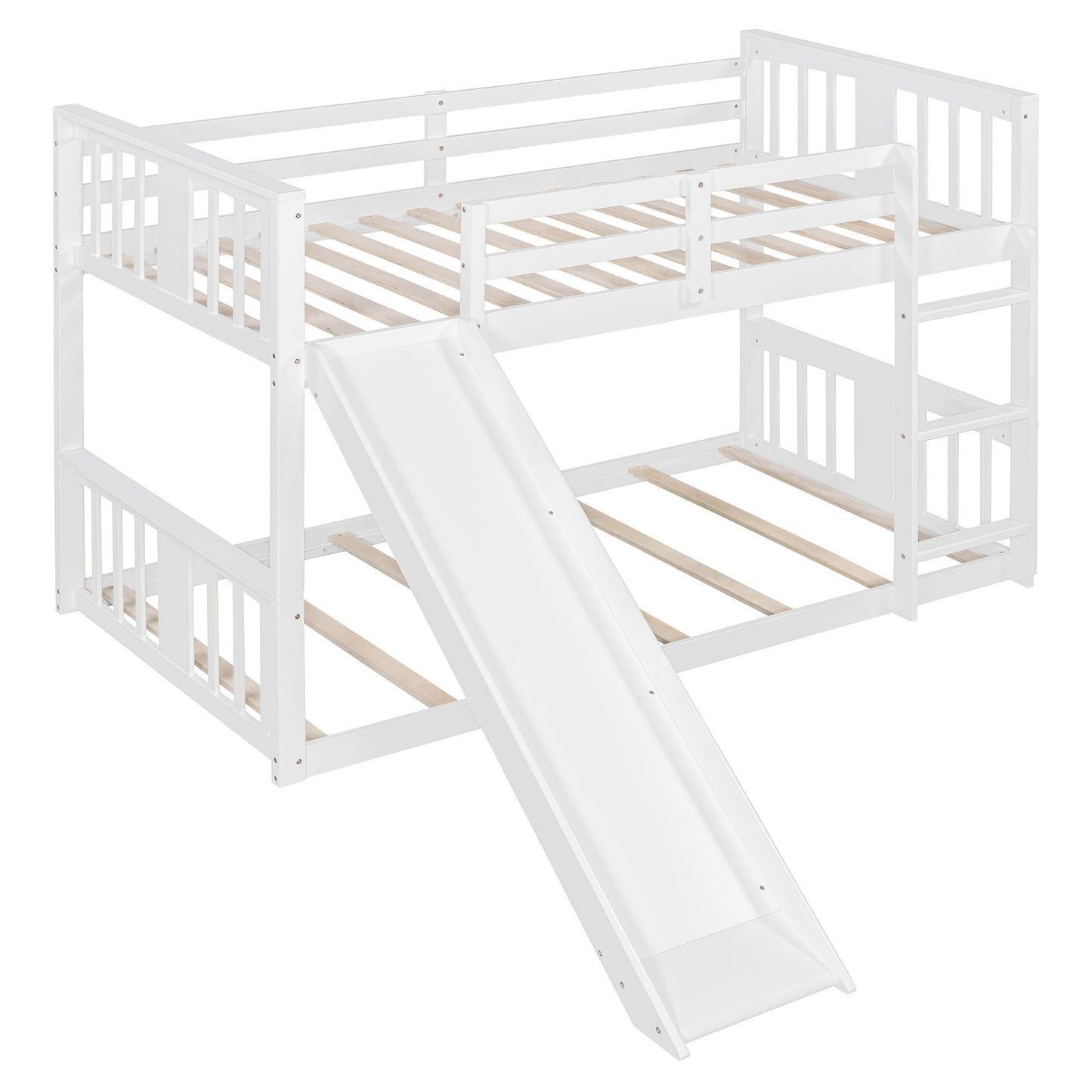 Bunk Bed With Convertible Ladder And Slide - The Sleep Loft - Online Mattress Showroom NYC
