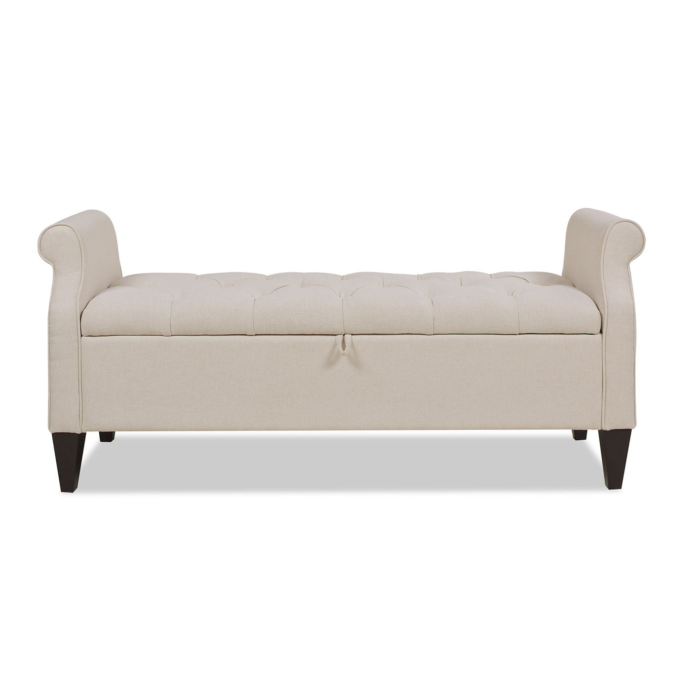Jacqueline - Tufted Roll Arm Storage Bench - The Sleep Loft - Online Mattress Showroom NYC