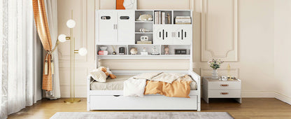 Daybed With All-In-One Cabinet And Shelf - The Sleep Loft - Online Mattress Showroom NYC