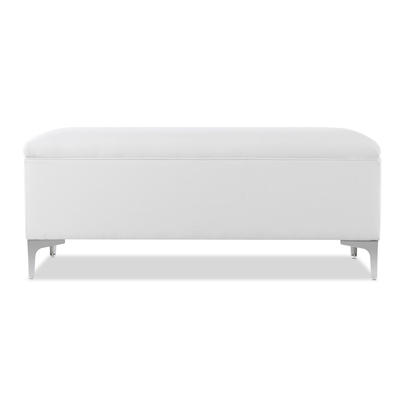 Madelyn - Modern Storage Bench - Bright White Dye - The Sleep Loft - Online Mattress Showroom NYC