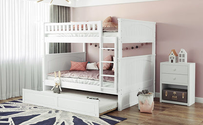 Bunk Bed With Twin Size Trundle, Guardrails - The Sleep Loft - Online Mattress Showroom NYC