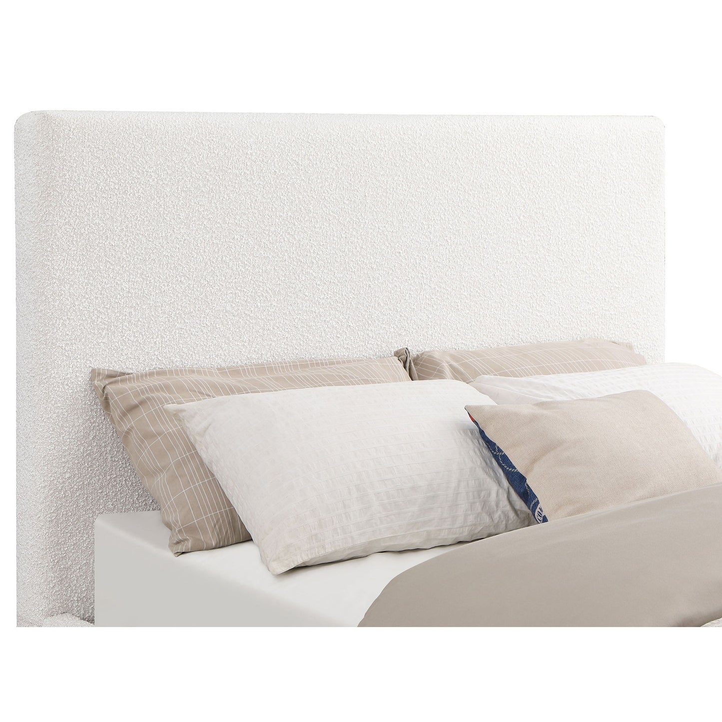 Talbot - Eastern King Platform Bed With Elevated Headboard - Cream - The Sleep Loft - Online Mattress Showroom NYC