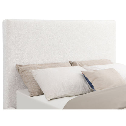 Talbot - Eastern King Platform Bed With Elevated Headboard - Cream - The Sleep Loft - Online Mattress Showroom NYC
