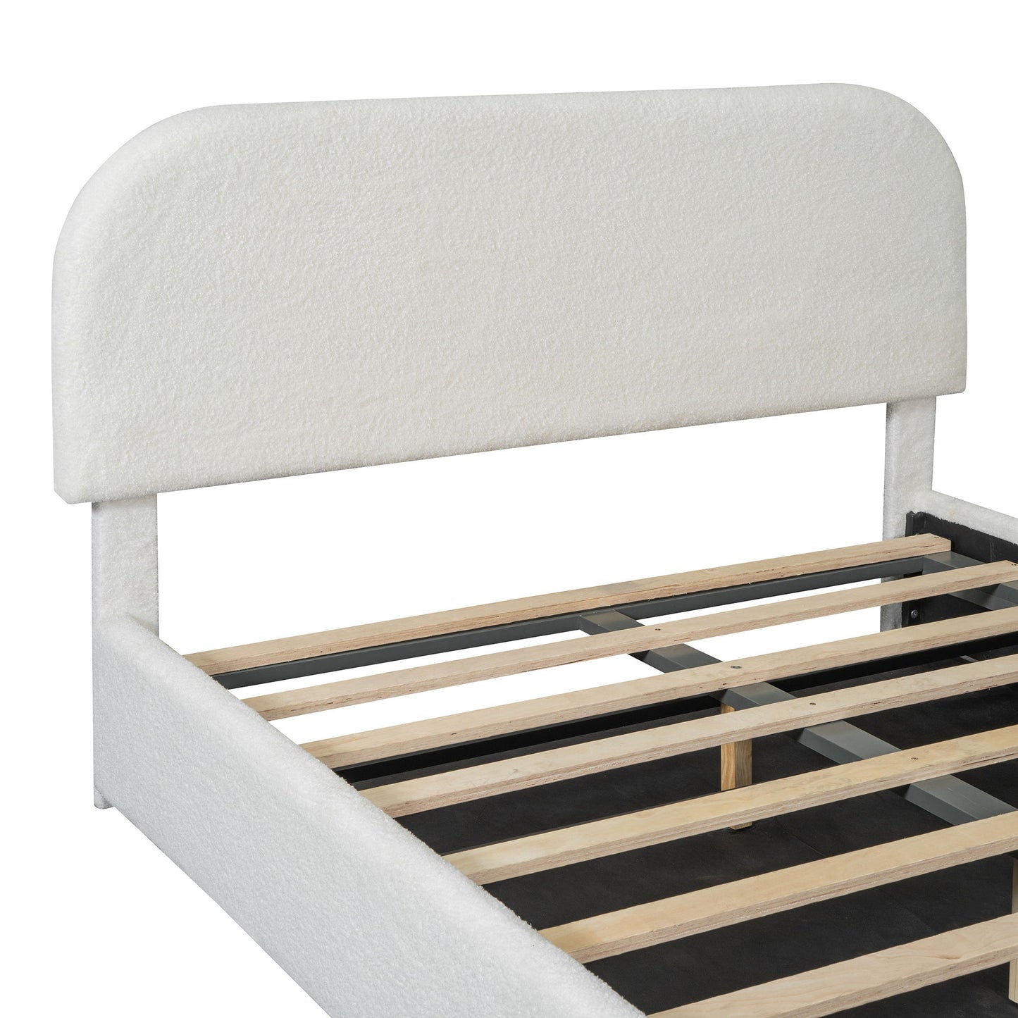 Upholstered Platform Bed With Hydraulic Storage System - The Sleep Loft - Online Mattress Showroom NYC