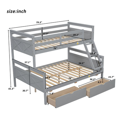 Bunk Bed With Ladder And Safety Guardrail - The Sleep Loft - Online Mattress Showroom NYC