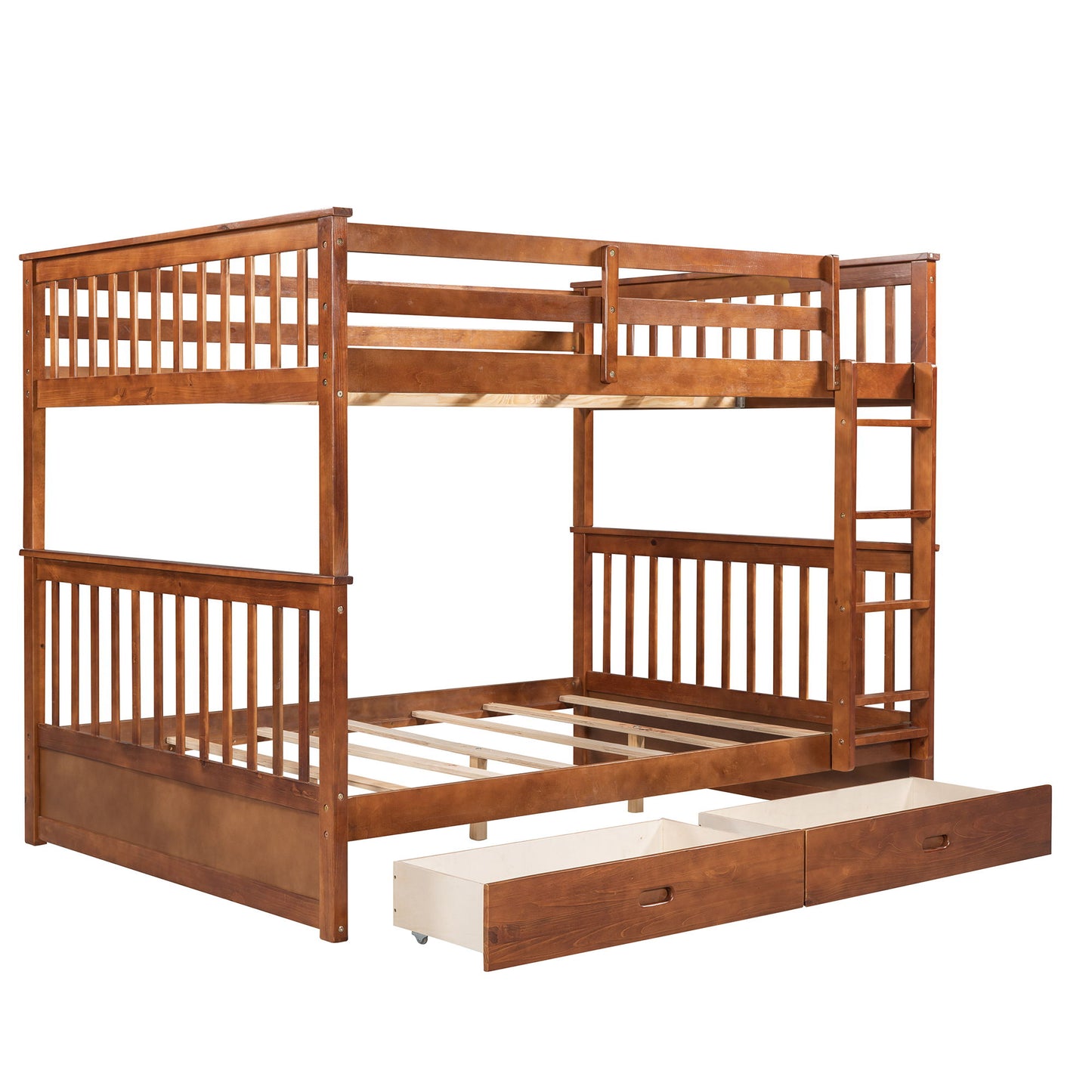 Bunk Bed With Ladders And 2 Storage Drawers - The Sleep Loft - Online Mattress Showroom NYC