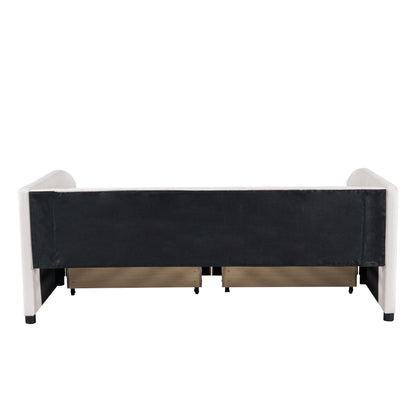 Upholstered Daybed With Ergonomic Design Backrest - The Sleep Loft - Online Mattress Showroom NYC