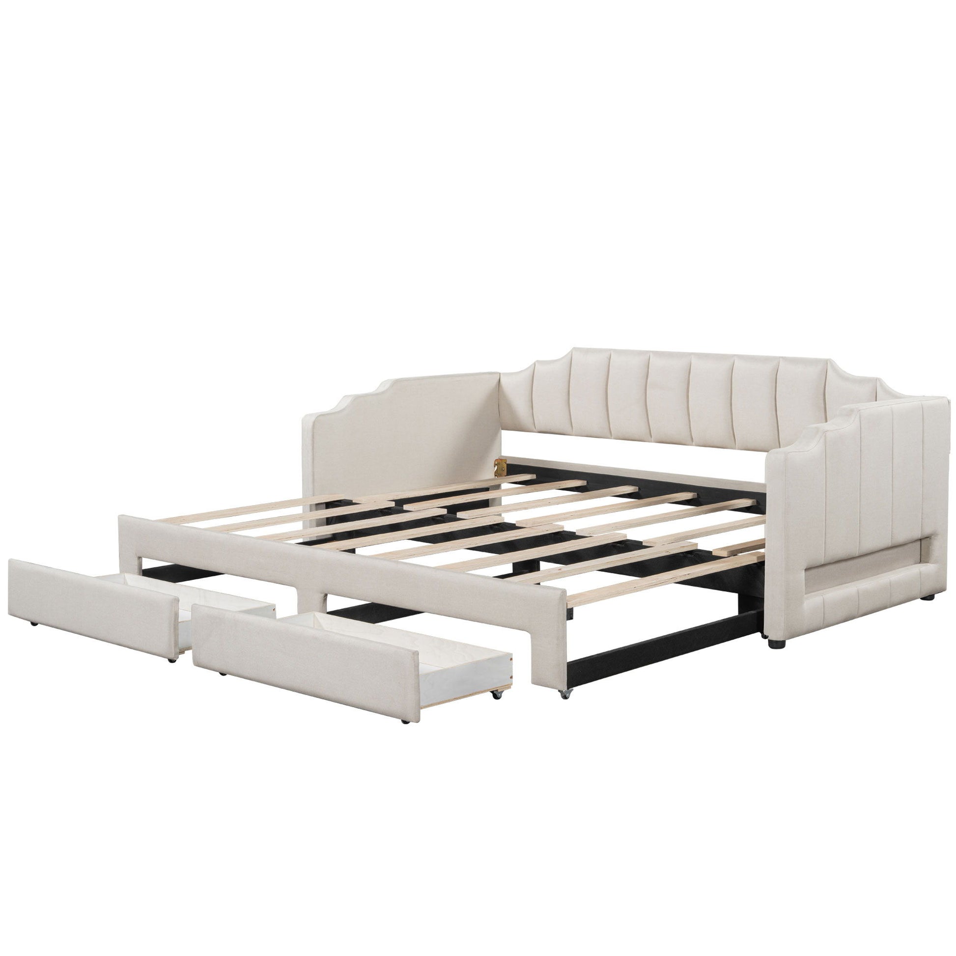 Extendable Daybed With LED Light And 2 Storage Drawers - The Sleep Loft - Online Mattress Showroom NYC