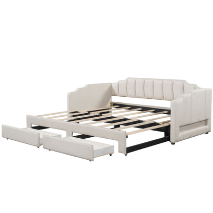 Extendable Daybed With LED Light And 2 Storage Drawers - The Sleep Loft - Online Mattress Showroom NYC