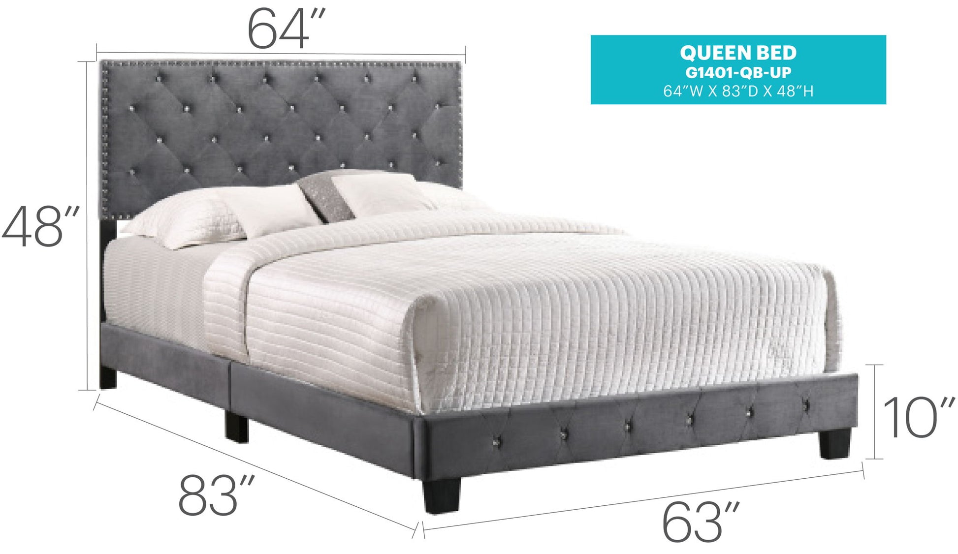 Luxurious Upholstered Bed - The Sleep Loft - Online Mattress Showroom NYC