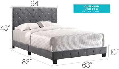 Luxurious Upholstered Bed - The Sleep Loft - Online Mattress Showroom NYC