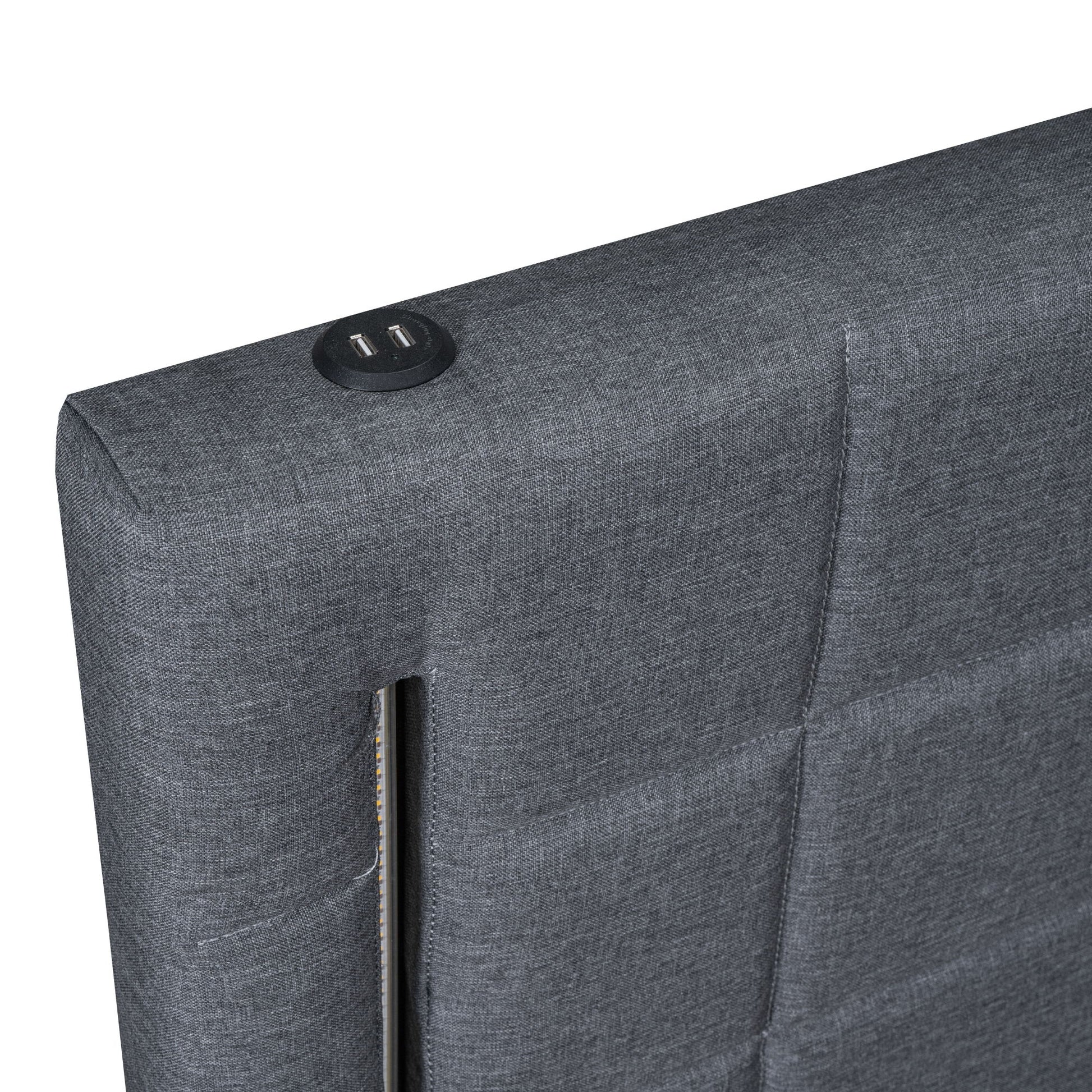 Upholstered Platform Bed With Trundle & Drawers - The Sleep Loft - Online Mattress Showroom NYC