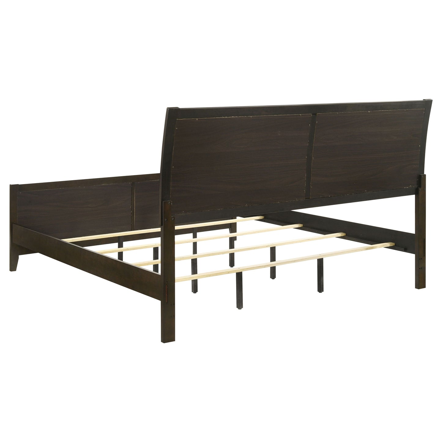 Clement - Upholstered Eastern King Bed - Dark Brown - The Sleep Loft - Online Mattress Showroom NYC
