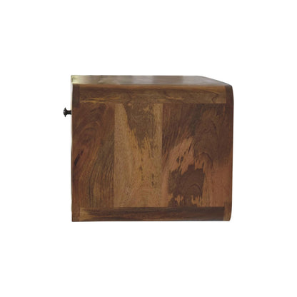 Curve Upper Slot Floating Nightstand - The Sleep Loft - Online Mattress Showroom NYC