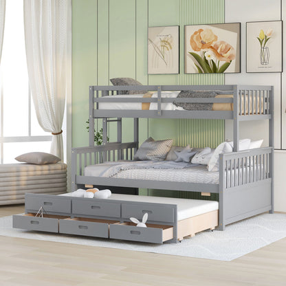 Bunk Bed With Twin Size Trundle And Drawers - The Sleep Loft - Online Mattress Showroom NYC
