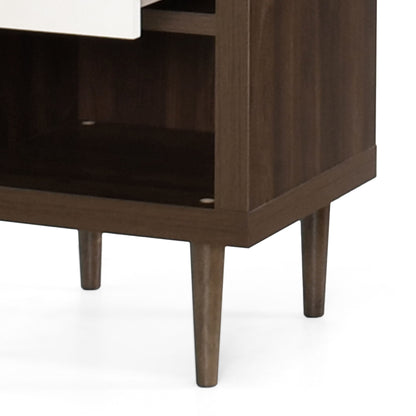 Nystrom - Single Drawer Nightstand - The Sleep Loft - Online Mattress Showroom NYC