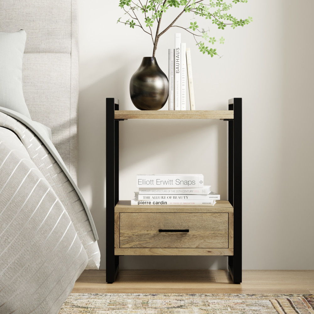 Riverside - Bedside Table - Natural - The Sleep Loft - Online Mattress Showroom NYC