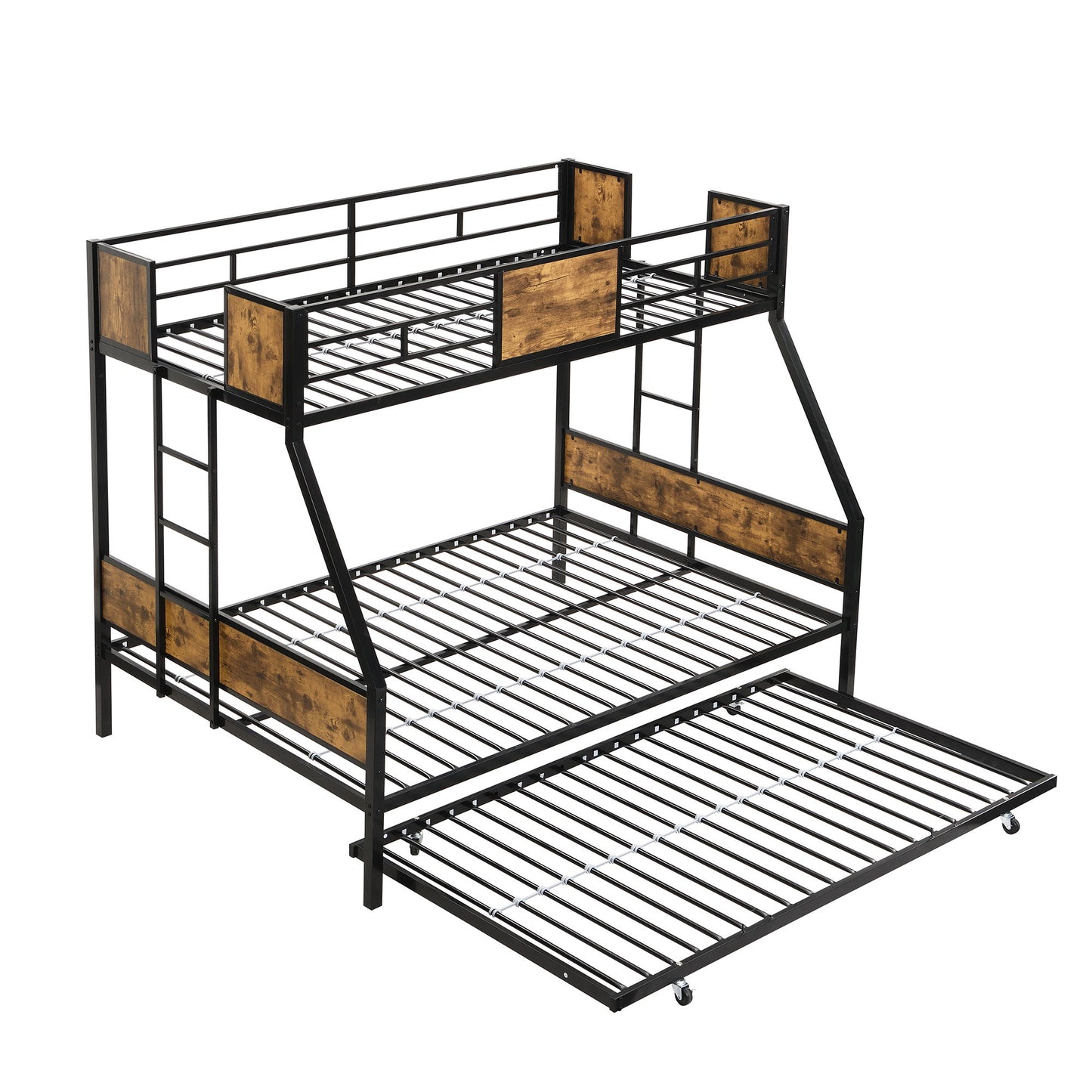 Modern Metal Bunk Bed With Dual Side Ladder And Metal Desig - The Sleep Loft - Online Mattress Showroom NYC
