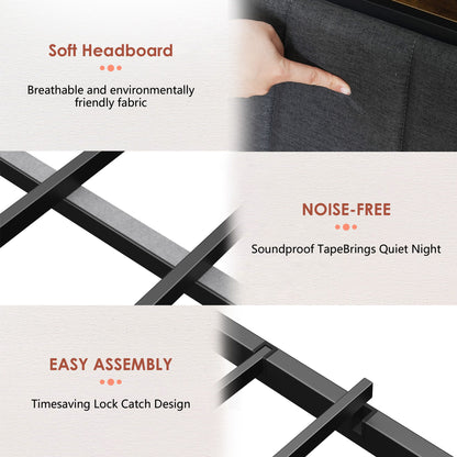 Upholstered Platform Bed Frame With Storage Drawers, USB Ports, LED Lights - The Sleep Loft - Online Mattress Showroom NYC