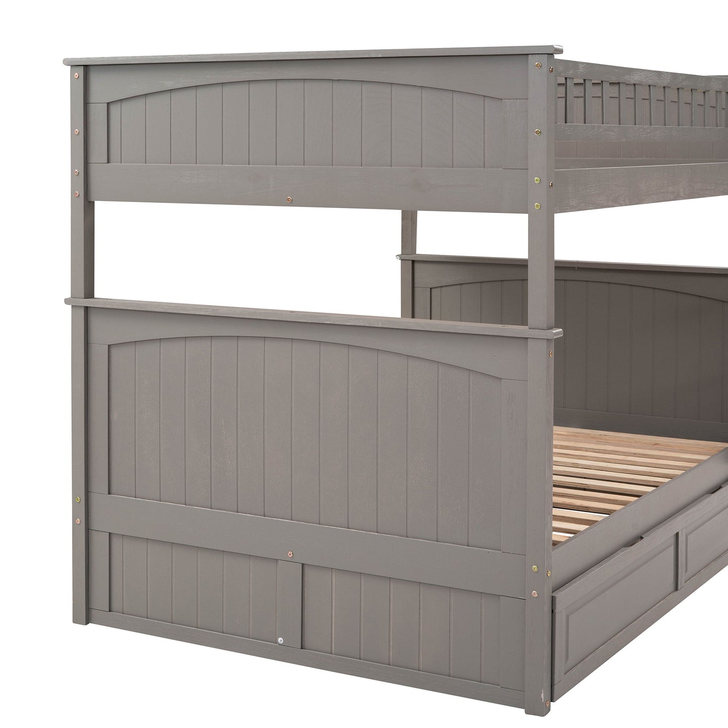 Bunk Bed With Twin Size Trundle, Guardrails - The Sleep Loft - Online Mattress Showroom NYC