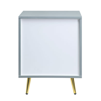 Gaines - High Gloss Nightstand - The Sleep Loft - Online Mattress Showroom NYC
