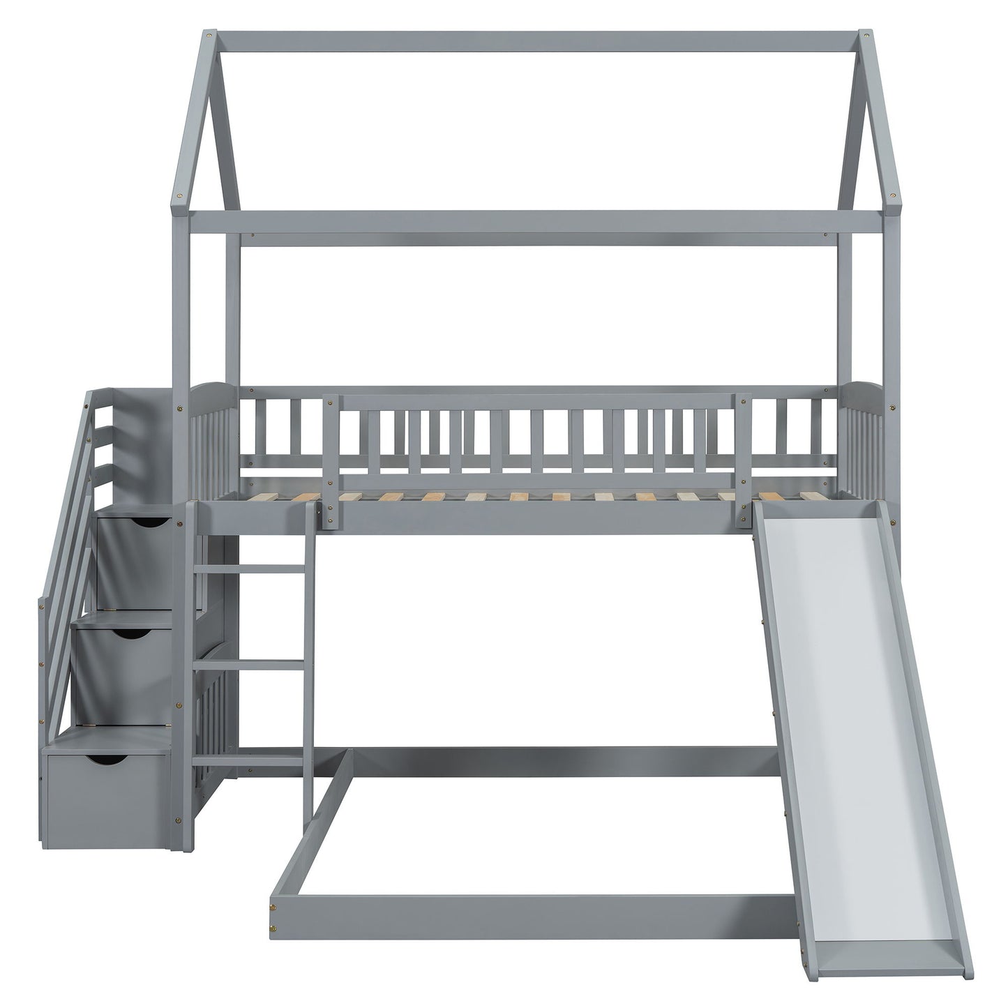 House Bunk Bed With Slide - The Sleep Loft - Online Mattress Showroom NYC