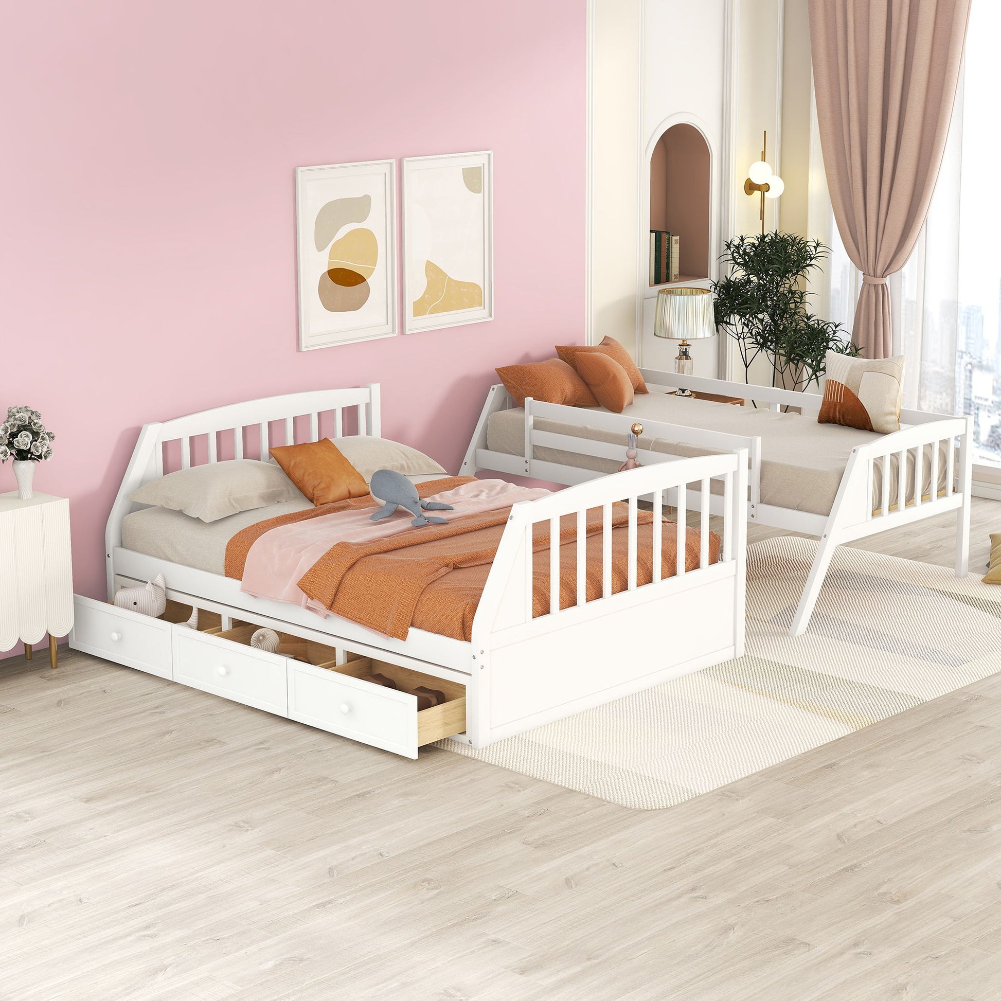 Bunk Bed With Drawers, Ladder And Storage Staircase - The Sleep Loft - Online Mattress Showroom NYC