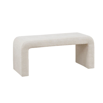 Modern Contemporary Boucle Waterfall Bench - The Sleep Loft - Online Mattress Showroom NYC
