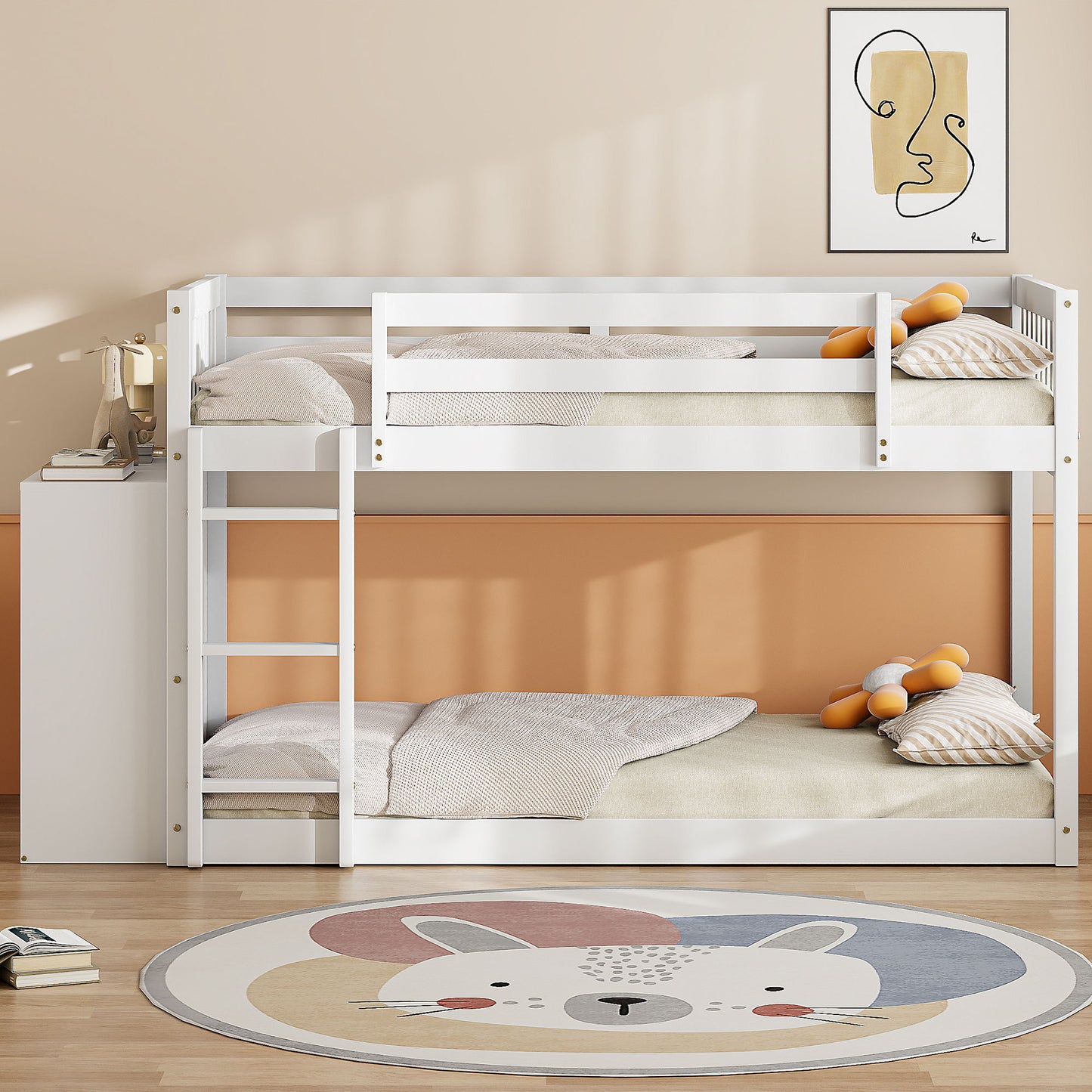 Bunk Bed With 4 Drawers And 3 Shelves - The Sleep Loft - Online Mattress Showroom NYC