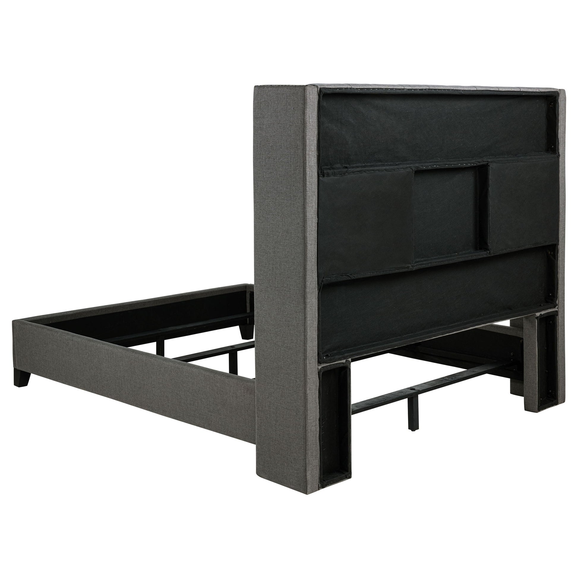 Lendra - Upholstered Wingback Bed With Tufted Headboard - The Sleep Loft - Online Mattress Showroom NYC