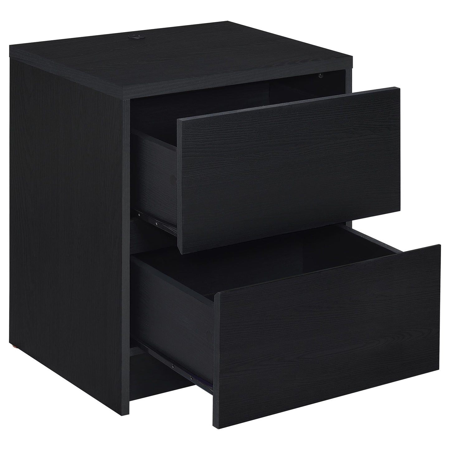 Geary - 2 Drawer Nightstand With LED Lights And USB Charging Ports - The Sleep Loft - Online Mattress Showroom NYC