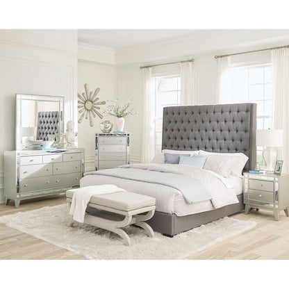 Copper - Tufted Upholstered Panel Bed - The Sleep Loft - Online Mattress Showroom NYC