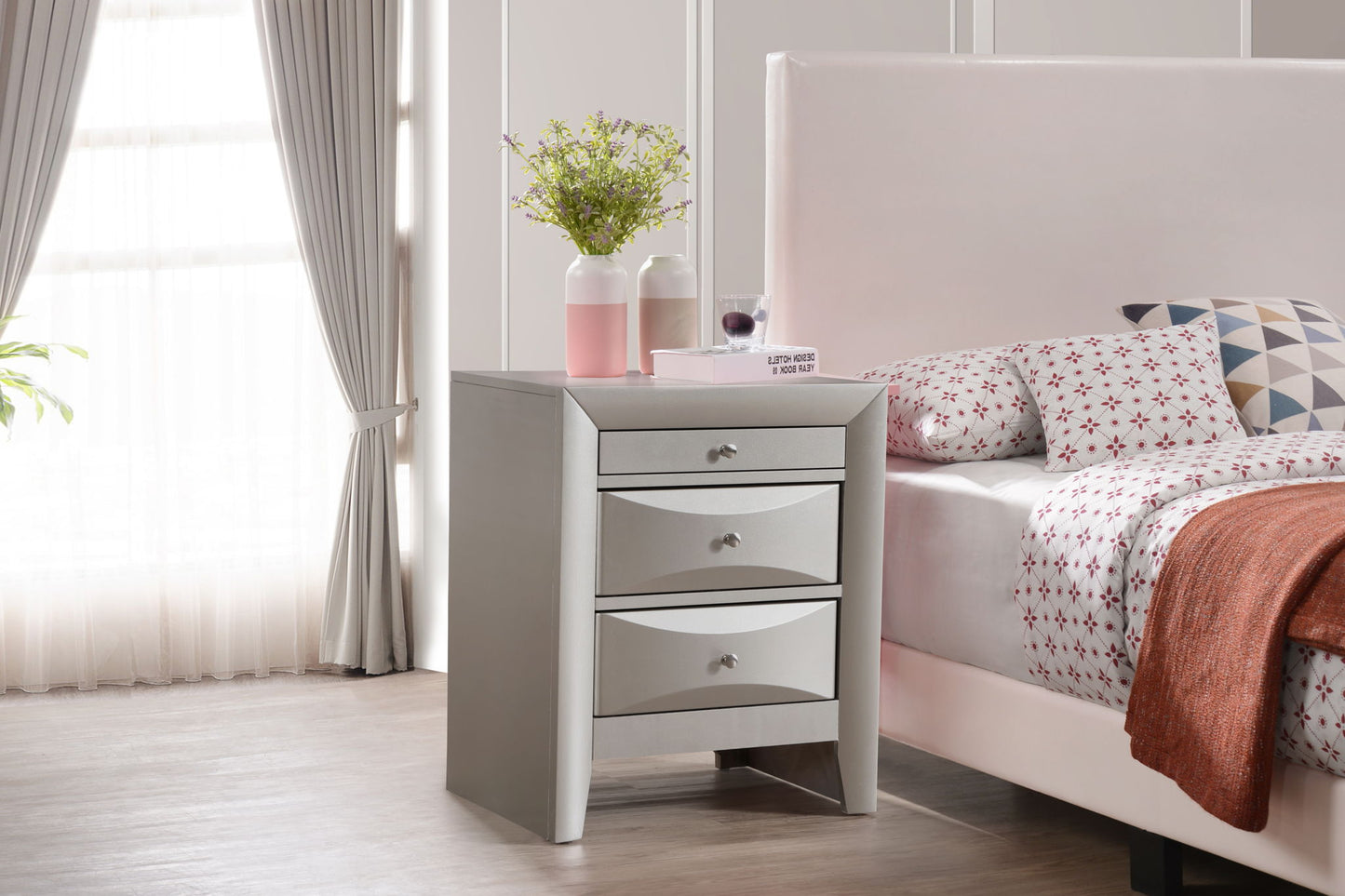 Modern Design Nightstand - The Sleep Loft - Online Mattress Showroom NYC