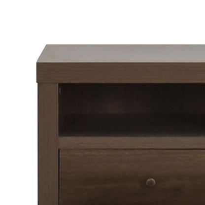 Nystrom - Mid Century Modern 2 Drawer Nightstand - The Sleep Loft - Online Mattress Showroom NYC