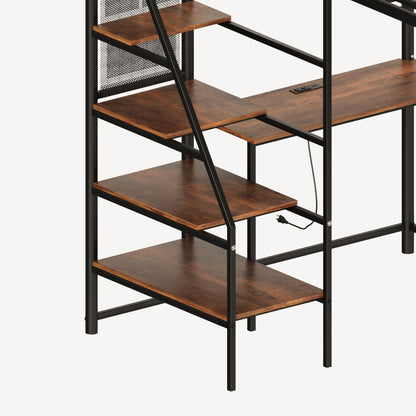 Metal Loft Bed With Built - In Charging Station And LED Light - The Sleep Loft - Online Mattress Showroom NYC