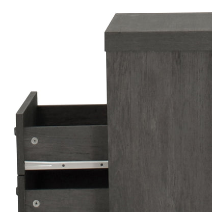 Nystrom - Mid Century Modern 2 Drawer Nightstand - The Sleep Loft - Online Mattress Showroom NYC