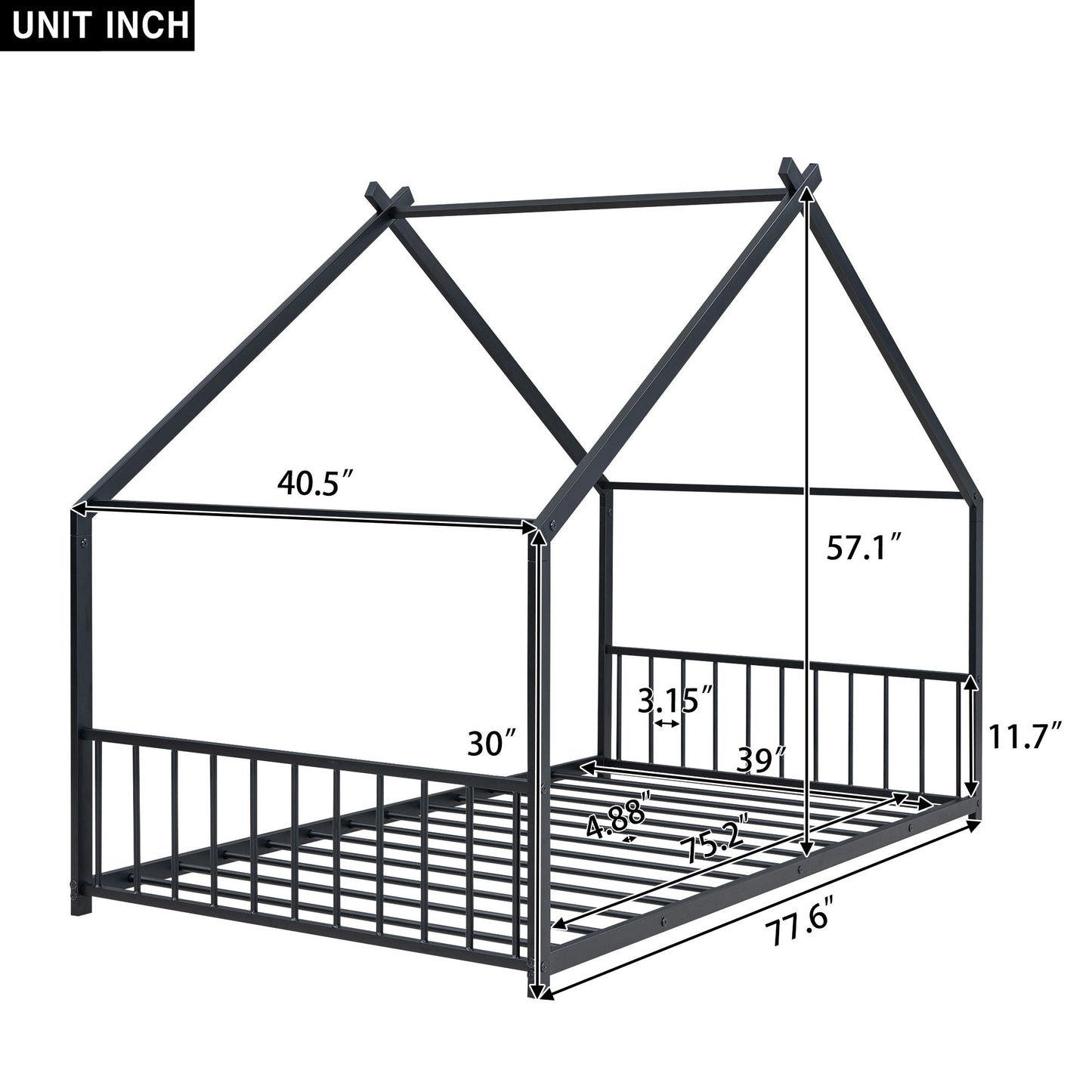Metal House Bed - The Sleep Loft - Online Mattress Showroom NYC