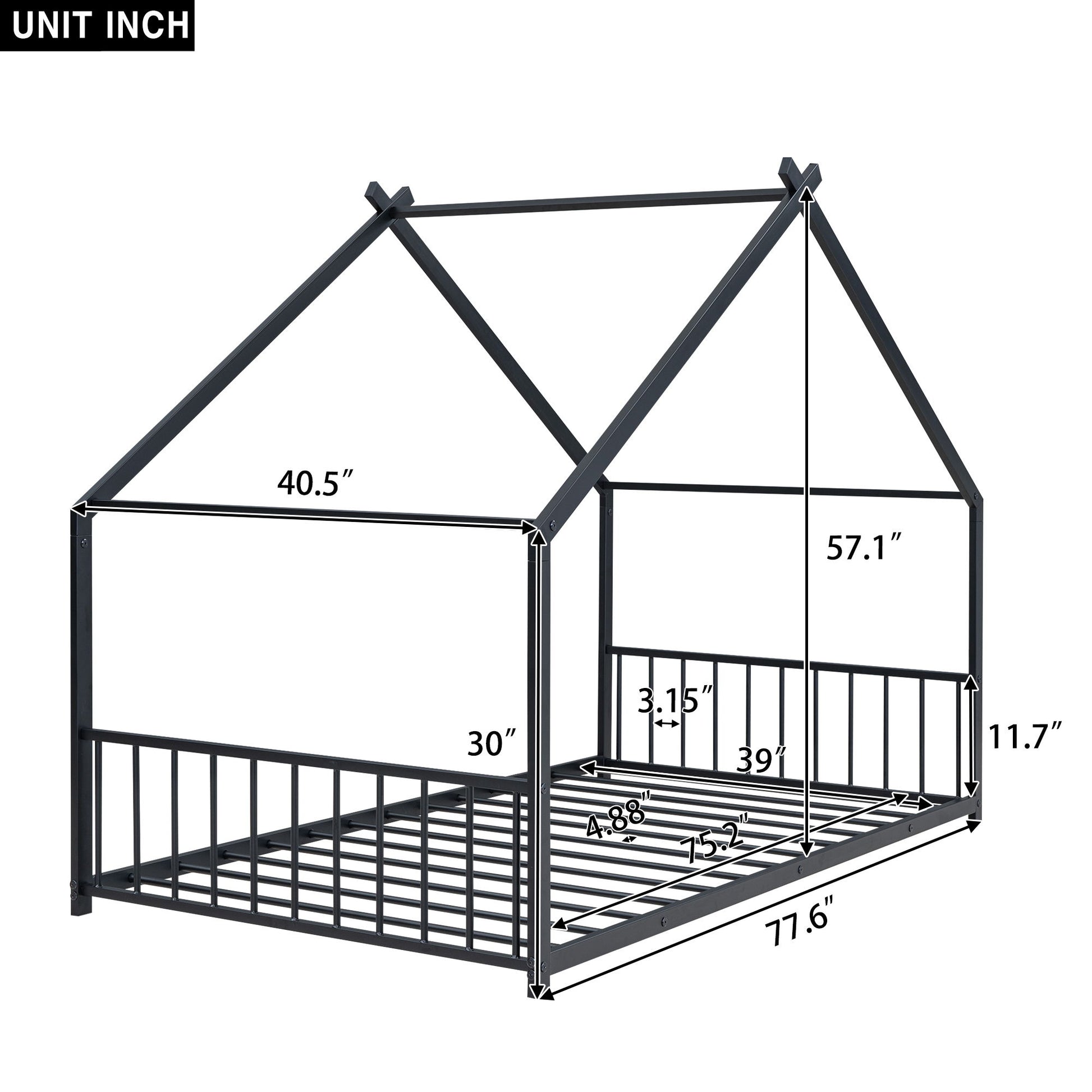 Metal House Bed - The Sleep Loft - Online Mattress Showroom NYC
