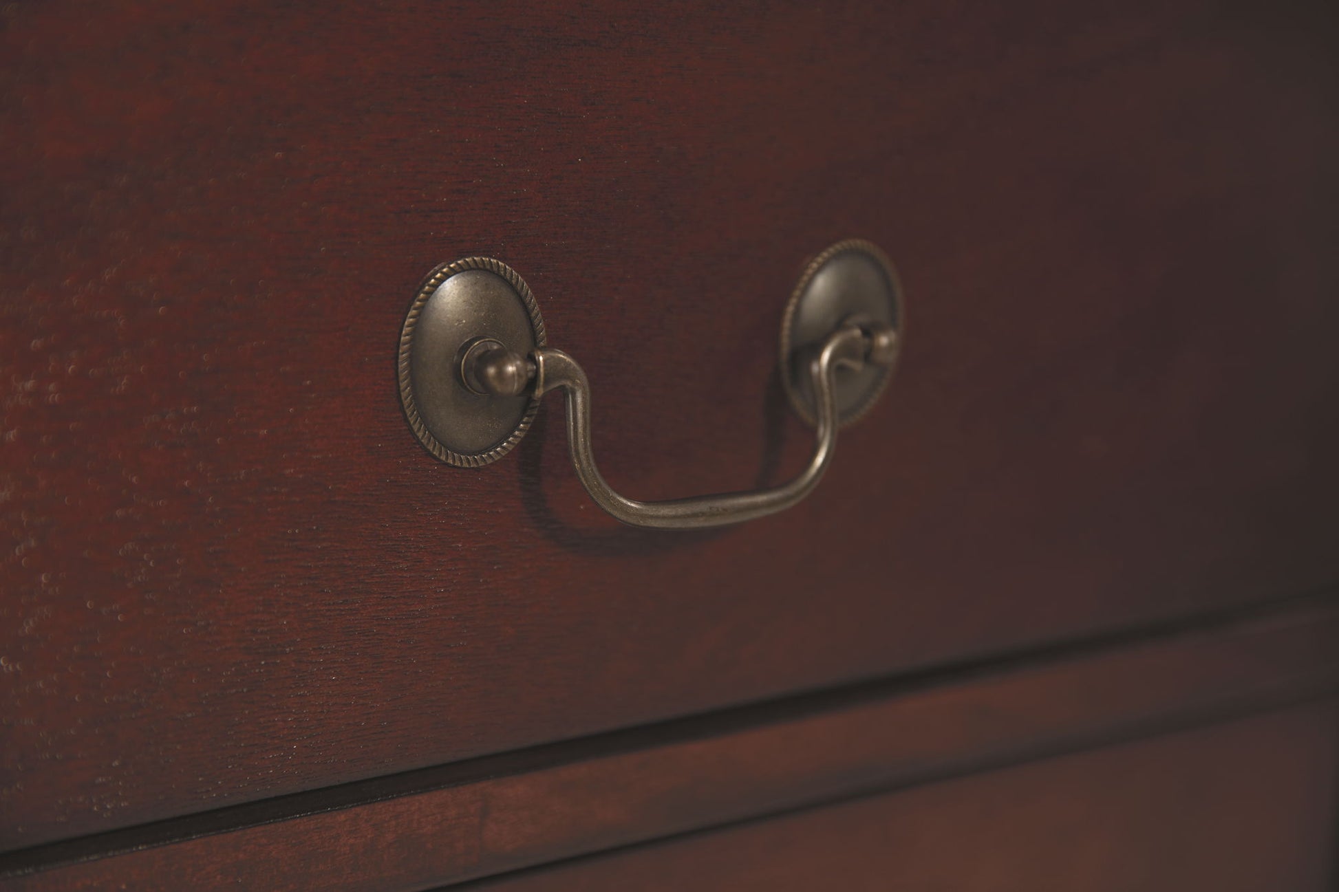 Alisdair - Two Drawer Night Stand - Reddish Brown - The Sleep Loft - Online Mattress Showroom NYC