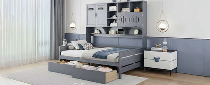 Daybed With All-In-One Cabinet And Shelf - The Sleep Loft - Online Mattress Showroom NYC
