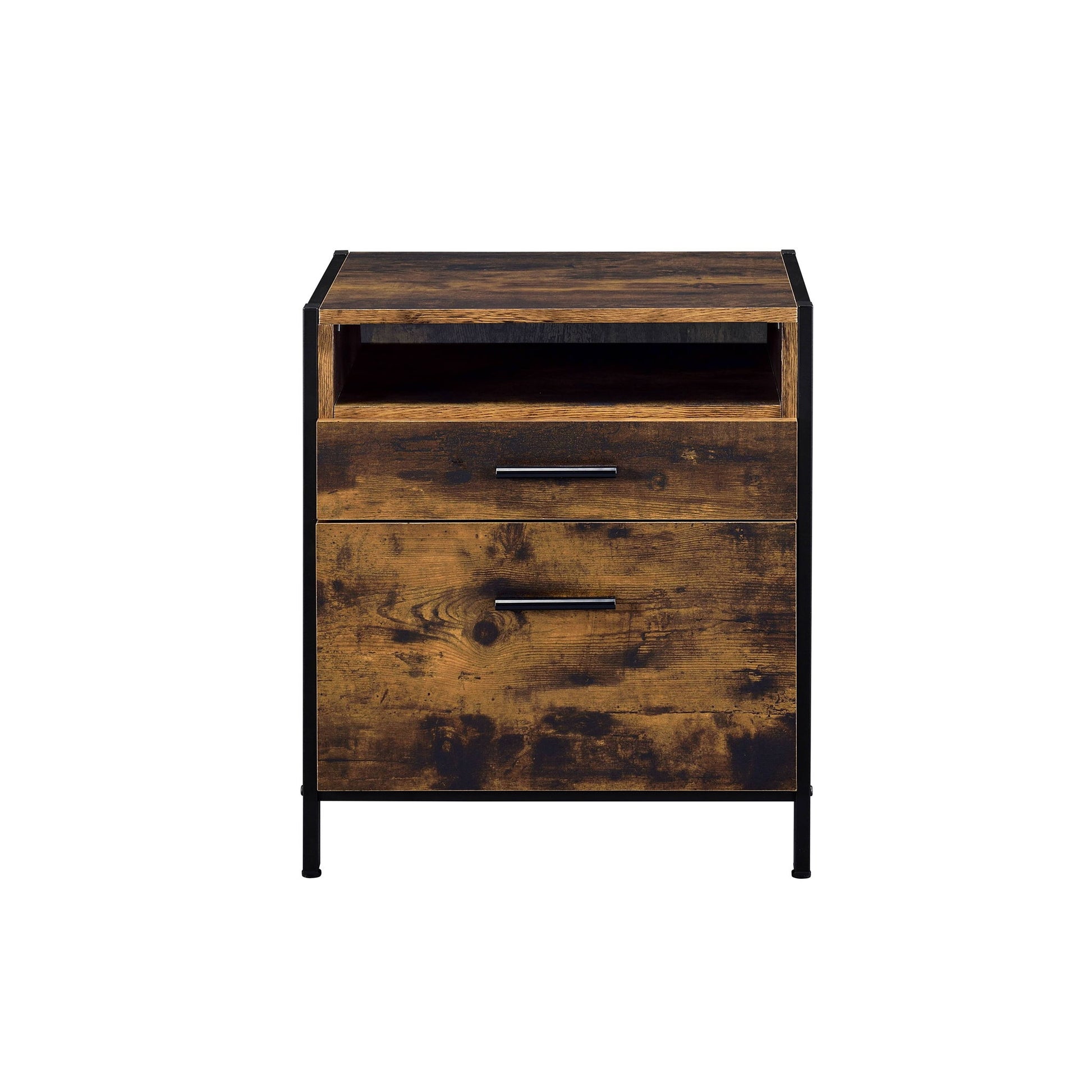Juvanth - Rustic Nightstand - Oak - The Sleep Loft - Online Mattress Showroom NYC
