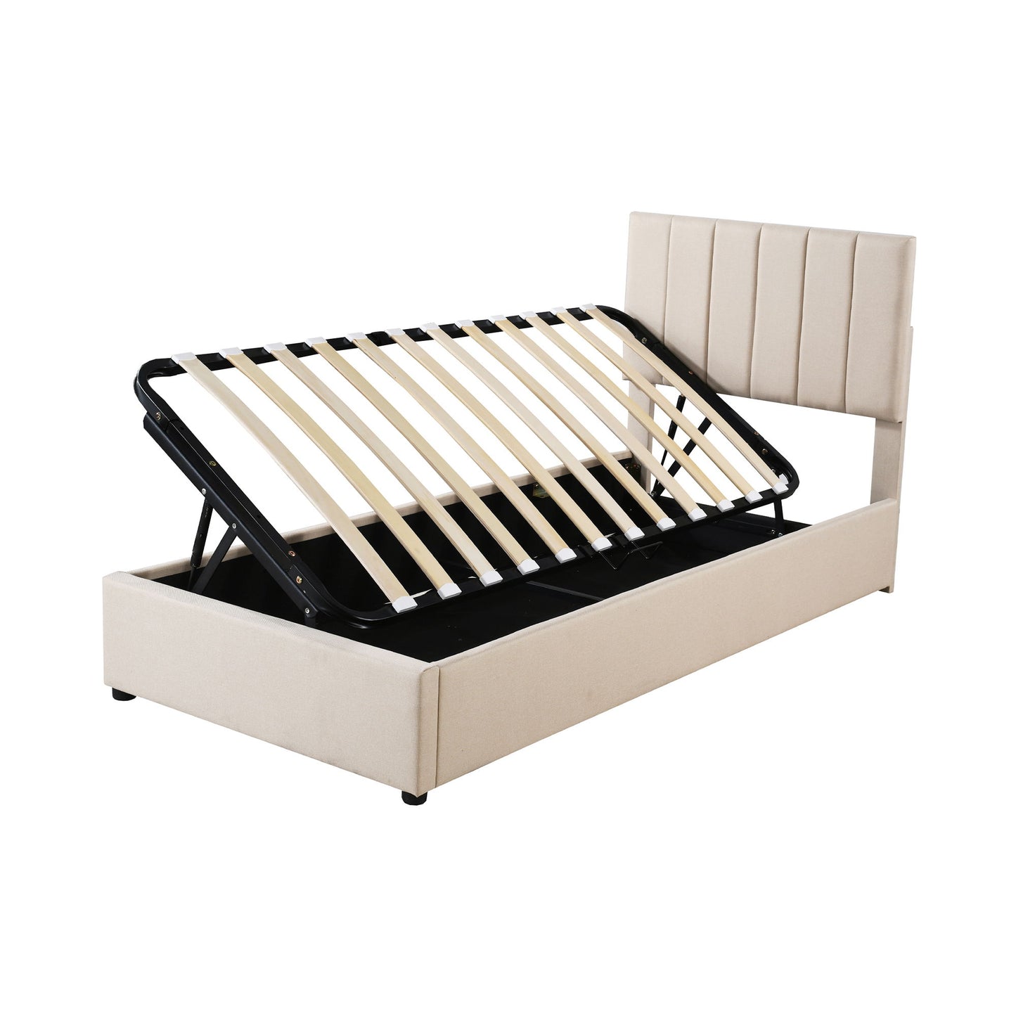 Upholstered Platform Bed With A Hydraulic Storage System - The Sleep Loft - Online Mattress Showroom NYC