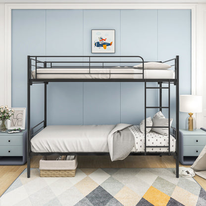 Space Saving Bunk Bed With Metal Frame And Ladder - The Sleep Loft - Online Mattress Showroom NYC