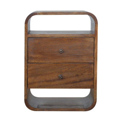 Curve Drawer Nightstand - The Sleep Loft - Online Mattress Showroom NYC